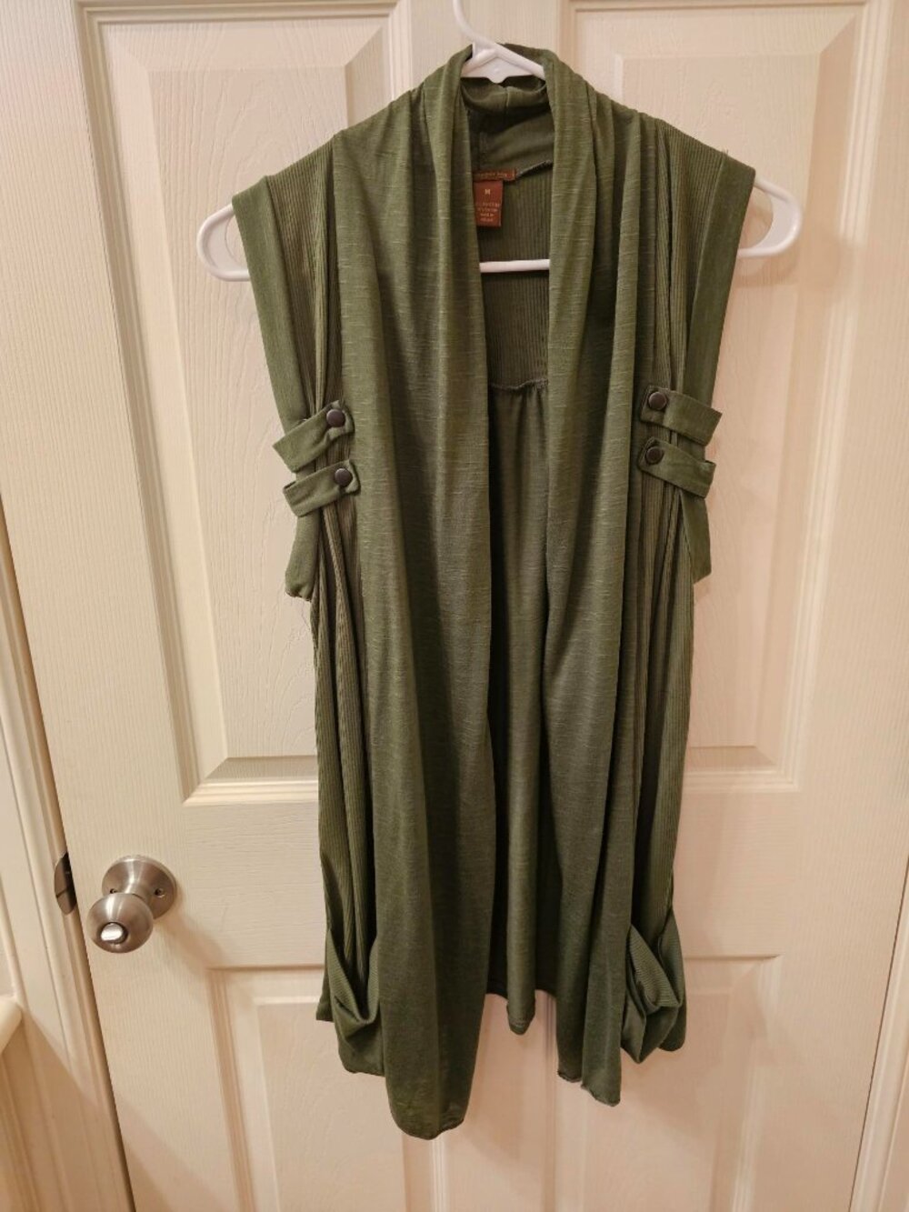 Copper Key Medium Camo Green Long Vest w / Pockets